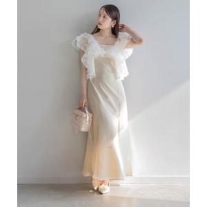 ランダ RANDA 【Flower Collection】3Dフラワーマーメードワンピース （CREAM）