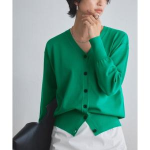 ラス RASW 多機能Vネックカーディガン （グリーン）