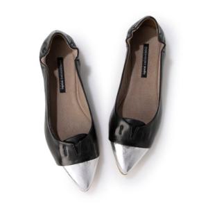 ラボ キゴシ ワークス RABOKIGOSHI works フラットプラット製法シルバートウキャップシューズ （ブラック）