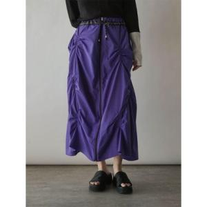 ラディエイト RADIATE Eimee Law ランダムギャザーWジップスカート （パープル）