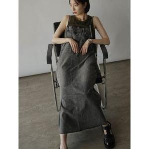 ラディエイト RADIATE アシメフロントデニムジャンパースカート（light gray） （ライトグレー）