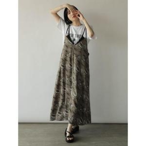 ラディエイト RADIATE レイヤードライクデザインキャミワンピース （グレー）