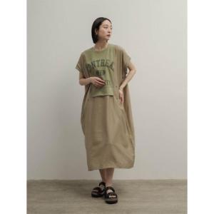 ラディエイト RADIATE 異素材ドッキングロゴ2wayワンピース （グリーン）