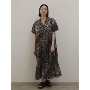ラディエイト RADIATE レオパートキーネックワンピース （グレー系）