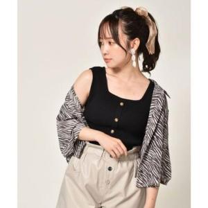 レトロガール RETRO GIRL 2WAYリブニットタンク