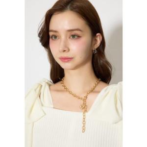 ニュアンスハートプレートネックレス GLD