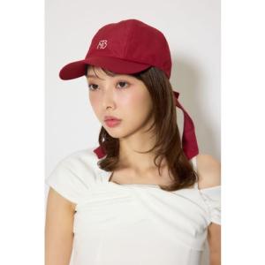 バックリボンRロゴキャップ RED
