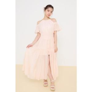 2WAYホルターネックロンパース L/PNK1