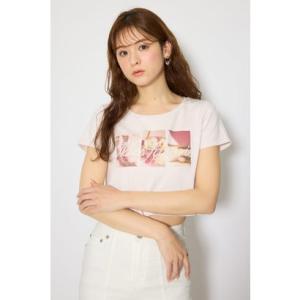 モチーフフォトショートTシャツ PNK
