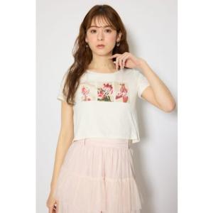モチーフフォトショートTシャツ WHT