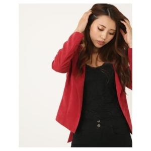 Rienda レディースノーカラージャケットの商品一覧 ジャケット ファッション 通販 Yahoo ショッピング