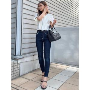 Free Shape Denim J/WスキニーPT D/BLU3｜locondo-shopping