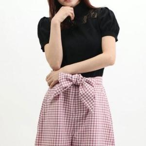 レースニットハイネック リエンダスエルタ rienda suelta BK