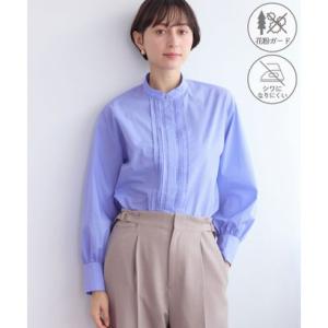 ロペピクニック ROPE' PICNIC ボウタイリボンシャツ/花粉ガード・防シワ （ブルー（44））