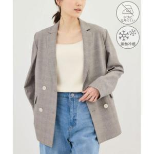 ロペピクニック ROPE' PICNIC メランジドビーチェックジャケット/セットアップ対応 （ベージュ（27））