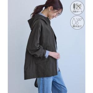 ロペピクニック ROPE' PICNIC ミドル丈マウンテンパーカ スプリングコート/撥水・花粉ガード （チャコール（06））