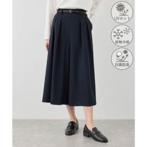 ロペピクニック ROPE' PICNIC カナパ ガウチョパンツ/セットアップ対応・UV・抗菌防臭・接触冷感 （ネイビー（40））