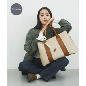 ロデスコ RODE SKO 『別注』AJUGA.×RODE SKO ロゴリボン付ビッグトート （オフホワイト）