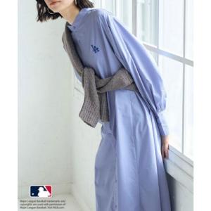 ロペピクニック アール ROPE' PICNIC R 【MLB COLLECTION BY JUN】リボンタイシャツワンピース （サックス（48））