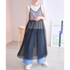 ロペピクニック アール ROPE' PICNIC R バックリボンチュールキャミワンピース （ブラック（01））