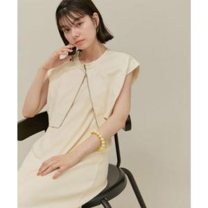 ロペピクニック アール ROPE' PICNIC R ジップ付きトップス×テレコキャミワンピース （キナリ（16））