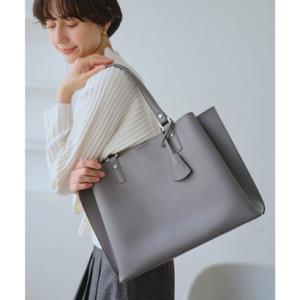 ロペピクニック パサージュ ROPE' PICNIC PASSAGE 【WEB限定】【A4対応】チャーム付きバイカラートートバッグ/.通勤対応 （チャ