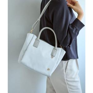 ロペピクニック パサージュ ROPE' PICNIC PASSAGE 異素材コンビミドルトートバッグ/軽量・2WAY （グレー系（09））