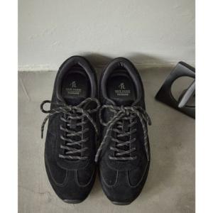 ロペピクニック パサージュ ROPE' PICNIC PASSAGE シルバー＆スエードライクフラットスニーカー （ブラック（01））