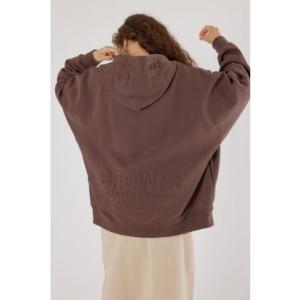 エンボスBIG ZIPパーカー BRN