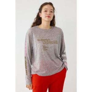 メッセージロングスリーブ Tシャツ T.GRY
