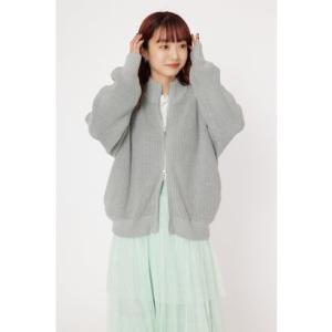 Wジップニットトップス T.GRY｜locondo-shopping