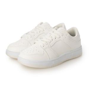 ルームナイン ROOM9 レースアップ ローカット スニーカー コート ストリート レディース （ホワイト）