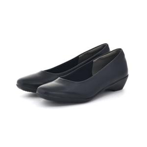 ロメオ バレンティノ Romeo Valentino レディース パンプス ブラックパンプス ストラップパンプス 黒 ローヒール スクエアトゥ 撥水