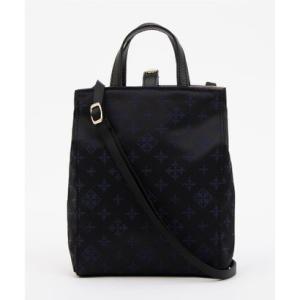 ラシット russet ナイロンジャガードスマホショルダー【Zー107】 （Black/Navy）