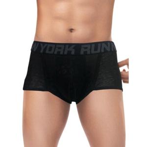 ランニューヨーク RUN NEW YORK 前閉じ タンガボクサーブリーフ  （ブラック）【交換・返...