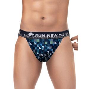 ランニューヨーク RUN NEW YORK 前閉じ タンガブリーフ  （ネイビー）【交換・返品不可】