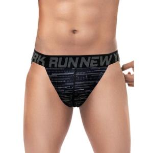 ランニューヨーク RUN NEW YORK 前閉じ タンガブリーフ  （ブラック）【交換・返品不可】