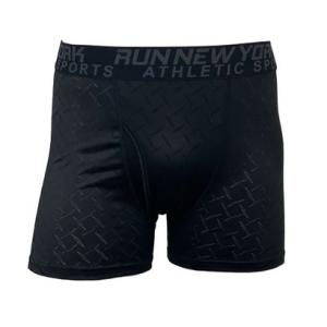 ランニューヨーク RUN NEW YORK ボクサーブリーフジャガードメッシュ  （ブラック）【交換...