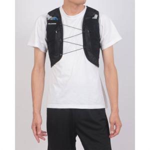 サロモン SALOMON ACTIVE SKIN 12 SET ランニングベスト（フラスク付） （BLACK/METAL）【交換・返品不可】