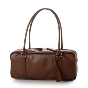 サビーナドンナ Sabina Donna 【日本製】上質PUレザー 軽量 横長ボストンバッグ （ブラウン）