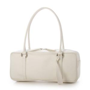 サビーナドンナ Sabina Donna 【日本製】上質PUレザー 軽量 横長ボストンバッグ （ホワイト）