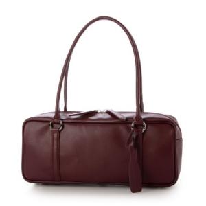 サビーナドンナ Sabina Donna 【日本製】上質PUレザー 軽量 横長ボストンバッグ （ワインレッド）