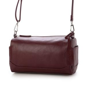 サビーナドンナ Sabina Donna 【日本製】上質PUレザー 軽量 ショルダーバッグ （ワインレッド）