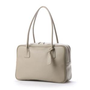 サビーナドンナ Sabina Donna 【日本製】牛革スクエアボストン シュリンクレザー （グレージュ）