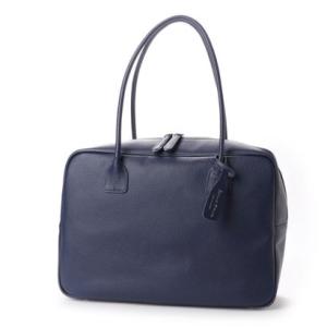 サビーナドンナ Sabina Donna 【日本製】A4対応 牛革スクエアボストン シュリンクレザー （ネイビー）