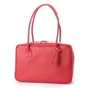 サビーナドンナ Sabina Donna 【日本製】牛革スクエアボストン シュリンクレザー （レッド）