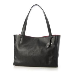 サビーナドンナ Sabina Donna 【イタリア革 日本製】A4対応 軽量シュリンクレザー アオリトートバッグ （ブラック）