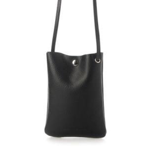 サビーナドンナ Sabina Donna 【日本製 本革】スマホショルダー サコッシュ ショルダー長さ調整自在 （ブラック）