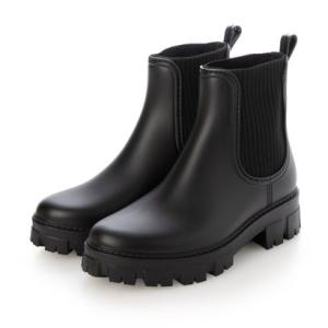 スペシャリテ Specialites ニットサイドゴアレインブーツ （ブラック）