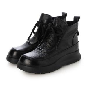 スペシャリテ Specialites ライトボリューム・ソフトレザースニーカーブーツ （ブラック）